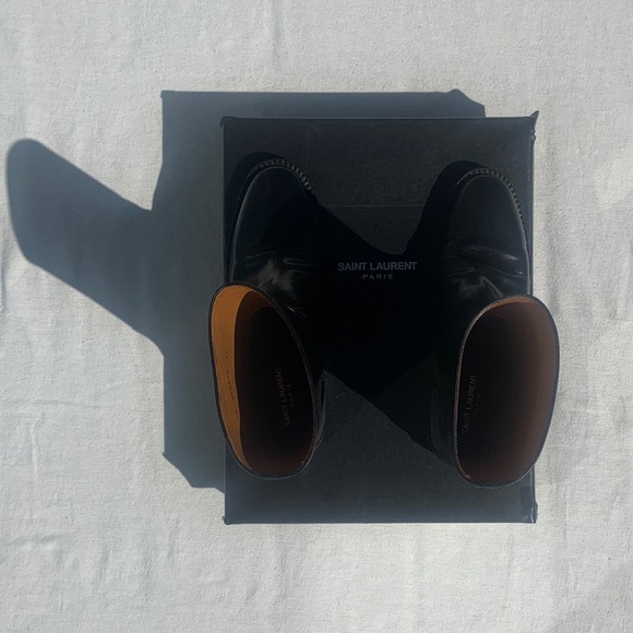 SOLD Authentic Saint Laurent Black Mid-Calf Boots - Picture 8 of 16